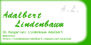 adalbert lindenbaum business card